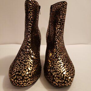 Torrid Women's Gold & Black Cheetah Print Bootie